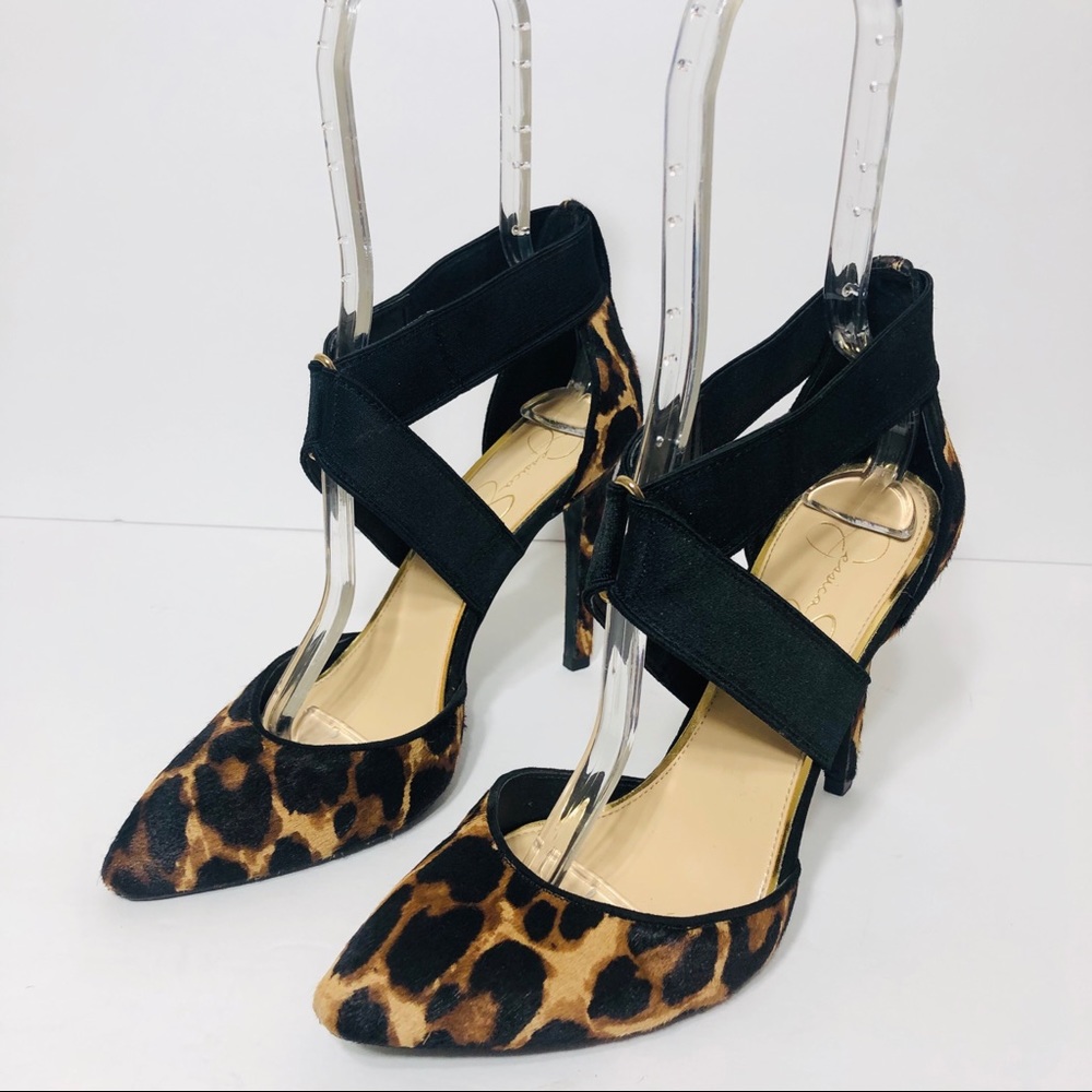 Jessica Simpson leopard heels size 9